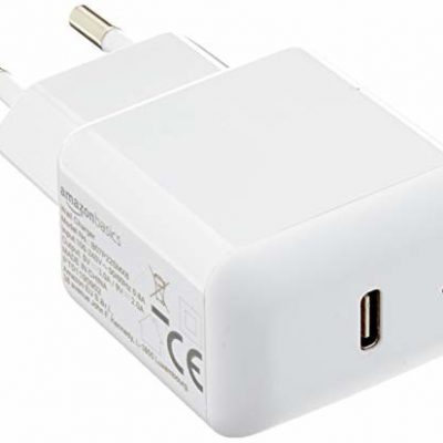 AmazonBasics ładowarka USB-C do telefonów komórkowych, 18 W, 1 przyłącza, biała