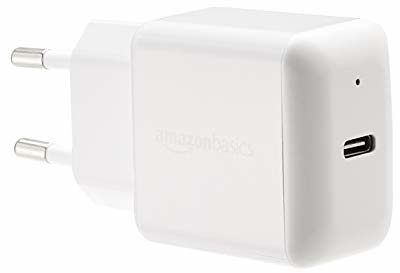 AmazonBasics ładowarka USB-C do telefonu, 15 W, 1 przyłącza, biała
