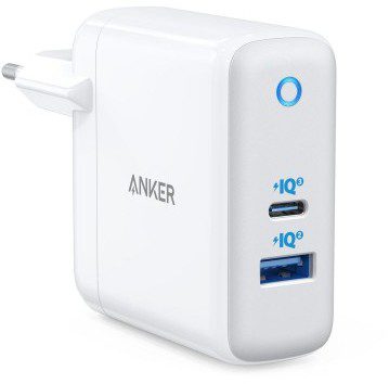 Anker Ładowarka PowerPort+ Atom III 45W USB C + 15W USB A Biała A2322G21