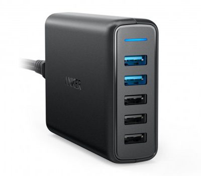 Anker Ładowarka sieciowa PowerPort 5x USB QC 3.0