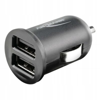 ANSMANN Ładowarka samochodowa 2x Usb 12W 5V
