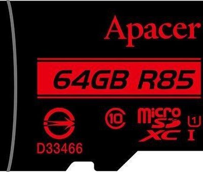 Apacer microSDXC 64GB + adapter (AP64GMCSX10U5-R)