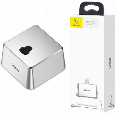 Apple Baseus Aluminiowa Stacja Lightning | Srebrna