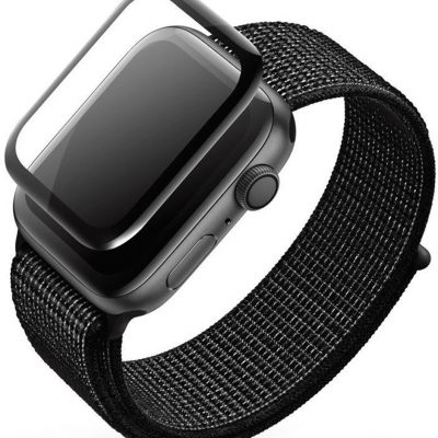 Apple High Five High Five 3D Black Full Glue Screen Protector - Szkło ochronne do zegarka Watch 44mm HI51001