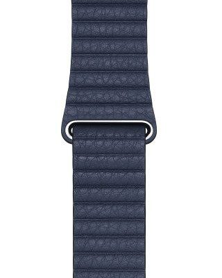 Apple Opaska skórzana w kolorze podwodnego błękitu do koperty 44 mm - rozmiar L MGXD3ZM-A
