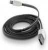Apple TelForceOne Płaski kabel silikonowy USB do iPhone 5 / 6 czarny T_0012189