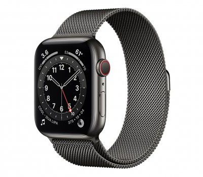 Apple Watch 6 44/Graphite Steel/Graphite Loop LTE