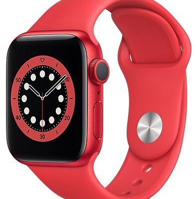 Apple Watch 6 GPS 40mm aluminium, PRODUCT(RED) pasek sportowy