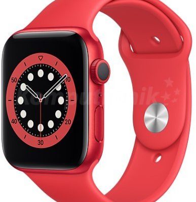 Apple Watch 6 GPS 44mm aluminium, PRODUCT(RED) pasek sportowy