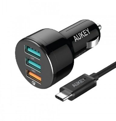 Aukey Ładowarka Samochodowa CC-T11 QUICK CHARGE 3.0 KABEL MICRO 5809-62626_20191009163242