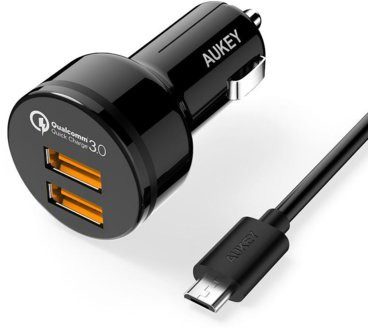 Aukey Ładowarka samochodowa CC-T8 2x USB 3.0