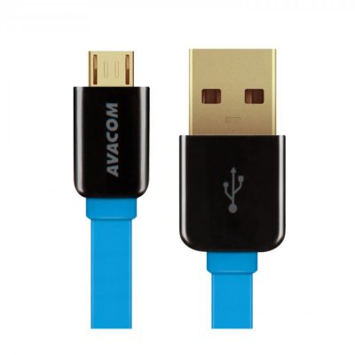 Avacom Kabel USB 2.0 USB A M USB micro M 0.4m niebieski ANAQ00007KAG