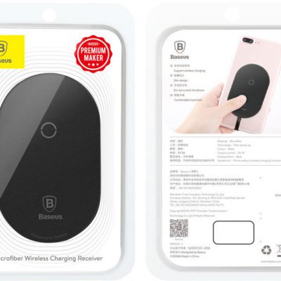 Baseus adapter QI cewka indukcja micro USB black WXTE-C01