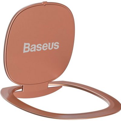 Baseus Baseus ultracienki samoprzylepny uchwyt ring podstawka do telefonu różowy (SUYB-0R) - Różowy SUYB-0R