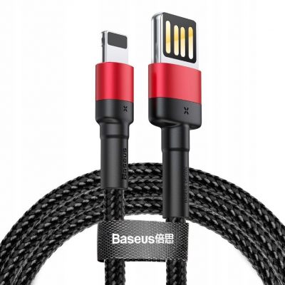 Baseus Kabel cafule CALKLF-H91 USB Lightning 2m kolor czarno-czerwony