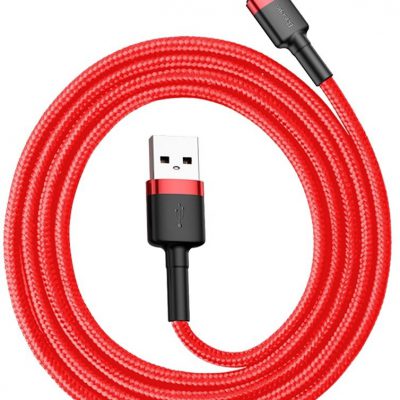 Baseus kabel Cafule (typu C | 1 m) czerwony 3A