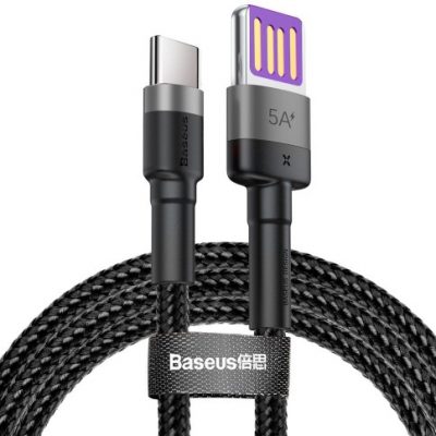 Baseus Kabel przewód USB - USB-C / Typ-C 100cm Cafule CATKLF-PG1 Super Quick Charge