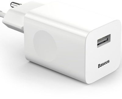Baseus Ładowarka QC3.0 Biała CCALL-BX02
