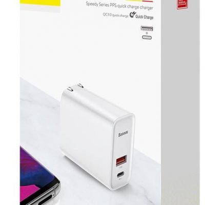 Baseus ładowarka sieciowa PPS QC USB + PD 30W biała CCFS-C02