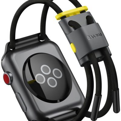 BASEUS pasek opaska bransoleta do Apple Watch 42 mm / 44 mm czarny (LBAPWA4-BGY) - Czarny LBAPWA4-BGY