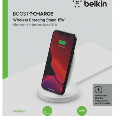 Belkin Podstawka ładująca bezprzewodowa 15W biała