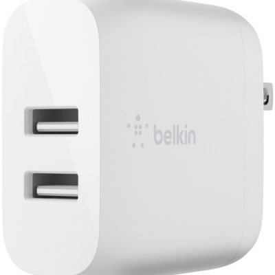 Belkin Podwójna ładowarka ścienna Boost Charge 12W x2 Biała