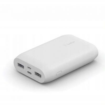 Belkin PowerBank 10k 15W White 15cm Usb C cablel
