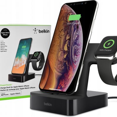 Belkin Stacja Dokująca PowerHouse do iPhone + Watch Black (F8J237vfBLK)