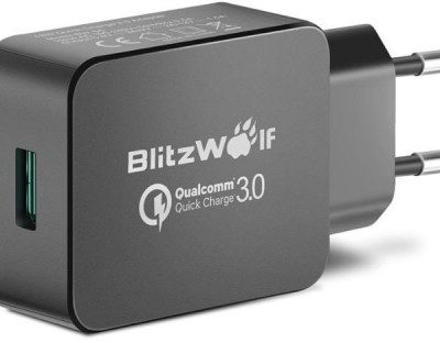 BlitzWolf BlitzWolf Ładowarka sieciowa BlitzWolf BW-S5 EU Black (USB 3.0; kolor czarny) 2_208195