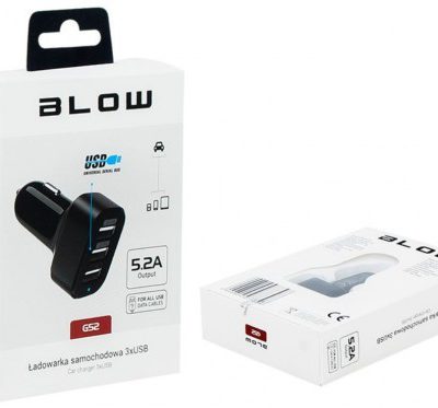 Blow Ładowarka 3x USB 5.2A Czarna 75-739 (75-739#)