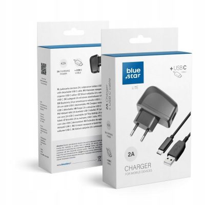 Blue Star Ładowarka Sieciowa Usb C Uniwersalna 2A
