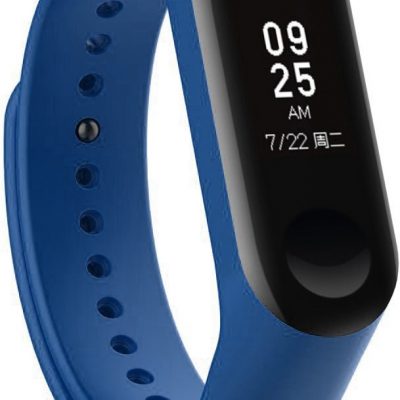 Braders Silikonowa opaska zamienna do Xiaomi Mi Band 4 / Mi Band 3 granatowa