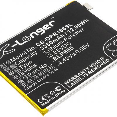 Cameron Sino Oppo Realme 1 BLP665 3350mAh 12.90Wh Li-Polymer 3.85V CS-OPR186SL