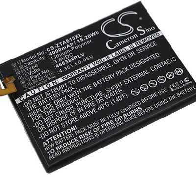 Cameron Sino ZTE BA610 466380PLV 4000mAh 15.20Wh Li-Polymer 3.8V CS-ZTA610XL