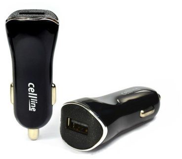 Cellline Cellline Ładowarka samochodowa 1xUSB 1A czarna AZCIITLCEL00006