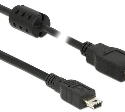 Delock Kabel USB 2.0 A USB 2.0 Mini-B M-M 3m czarny 84915