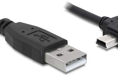 Delock Kabel USB 2.0 AM -> USB mini 5PIN kątowy 5m (82684)