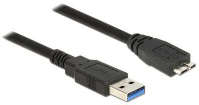 Delock Kabel USB 3.0 0.5m micro AM-BM czarny 85071