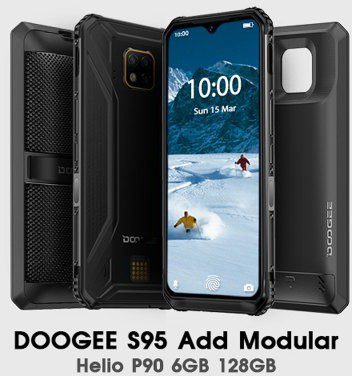 Doogee S95 128GB Dual Sim Czarny