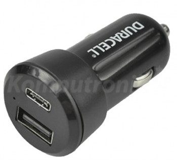 Duracell Car Charger 1x USB 1x USB-C 3A 5V (DR5026A)
