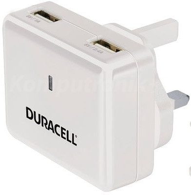 Duracell Ładowarka sieciowa 3,4 A travel kit biała (DR6001W)