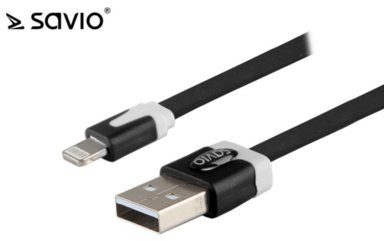 Elmak Kabel USB SAVIO CL-73 Kabel USB - Lightning 8pin, iOS8, iPhone 5/6,1 m, C