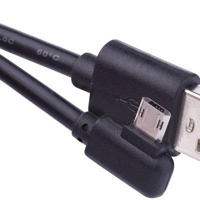 Emos Przewód USB 2.0 wtyk micro B, Quick Charge, 1m czarny