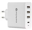 everActive Ładowarka sieciowa everActive SC-500Q z 3 gniazdami USB oraz USB-C PD 60.5W SC500Q