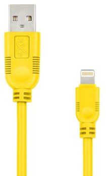 EXC Kabel USB 2.0 eXc WHIPPY USB A M Lightning 8-pin M 0,9m żółty KKE0KKBU05N0