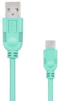 EXC Kabel USB 2.0 eXc WHIPPY USB A M micro USB B M 5-pin 0,9m miętowy KKE0KKBU05I0