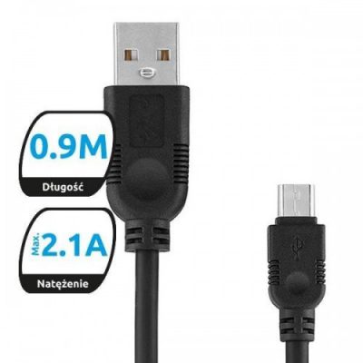 eXc Kabel USB-mUSB eXc WHIPPY, 0,9m, mix