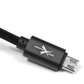 eXtreme eXtremestyle silikonowy kabel micro USB 100cm czarny blister