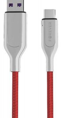 Forever Kabel typ-C 5A 1m czerwony