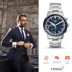 FOSSIL Q Goodwin Silver Hybrid Watch FTW1173